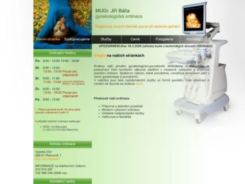 Gynekologická ordinace - MUDr. Jiří Báča