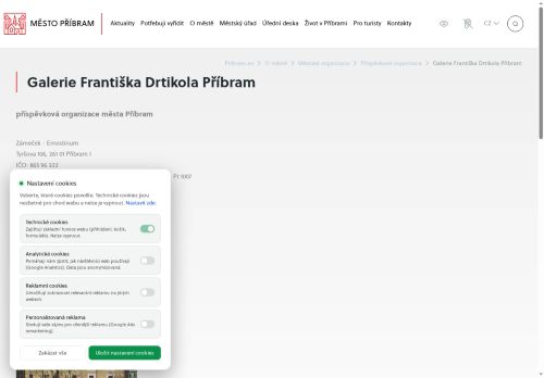 Zobrazit webové stránky Galerie Františka Drtikola Příbram