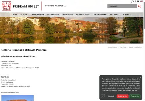 Zobrazit webové stránky Galerie Františka Drtikola Příbram