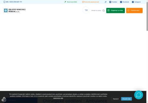 Zobrazit webové stránky Centrum pro řešení kýly - Oblastní nemocnice Příbram