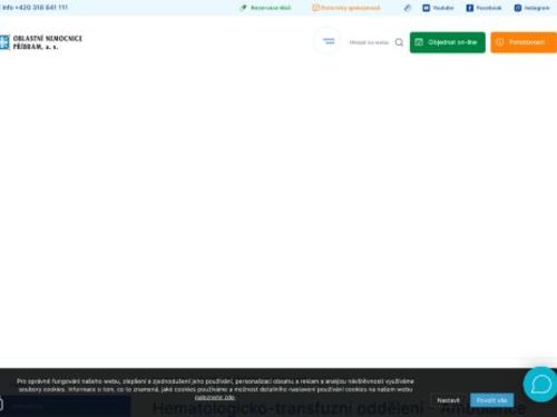 Hematologická ambulance - Oblastní nemocnice Příbram (areál II)