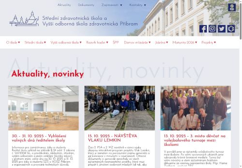 Zobrazit webové stránky Střední zdravotnická škola a Vyšší odborná škola zdravotnická Příbram