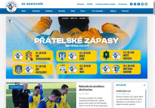 Zobrazit webové stránky SK Rakovník