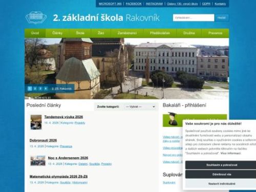 2. základní škola, Rakovník, Husovo náměstí 3