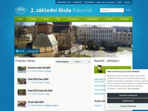 2. základní škola, Rakovník, Husovo náměstí 3