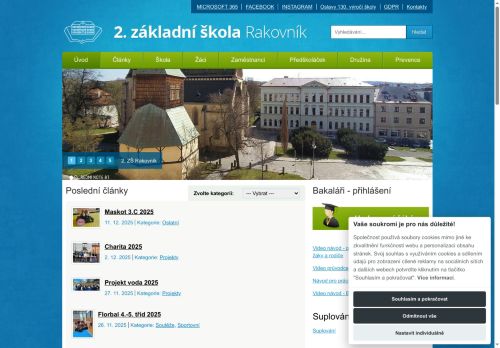 Zobrazit webové stránky 2. základní škola, Rakovník, Husovo náměstí 3