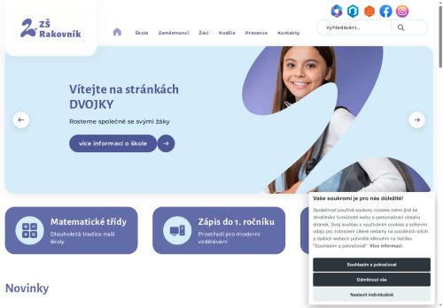 Zobrazit webové stránky 2. základní škola, Rakovník, Husovo náměstí 3