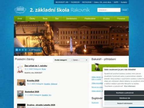 2. základní škola, Rakovník, Husovo náměstí 3