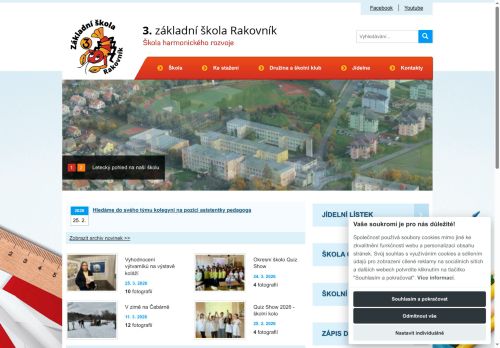 Webové stránky 3. základní škola, Rakovník, Okružní 2331, Rakovník