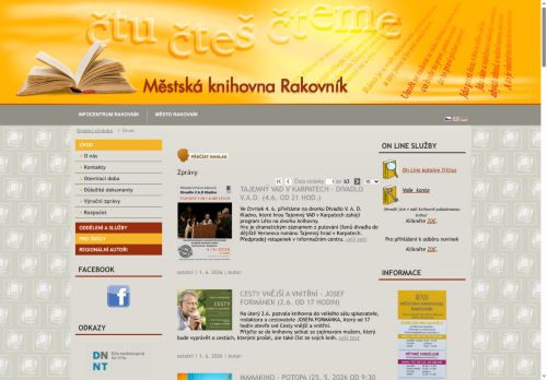 Zobrazit webové stránky Městská knihovna Rakovník