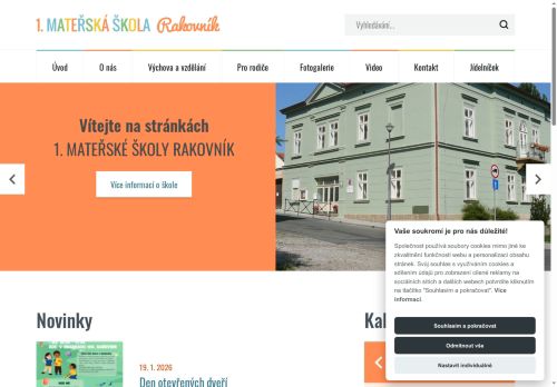 Zobrazit webové stránky 1. mateřská škola Rakovník, V Hradbách 188