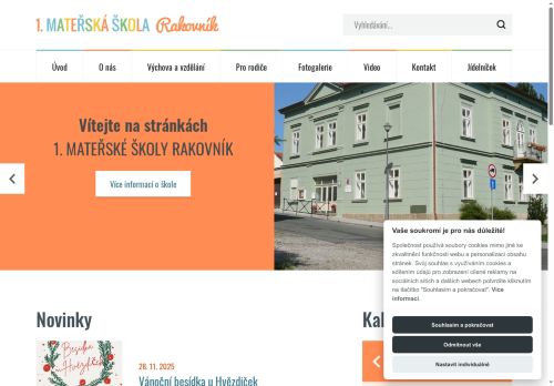 Zobrazit webové stránky 1. mateřská škola Rakovník, V Hradbách 188