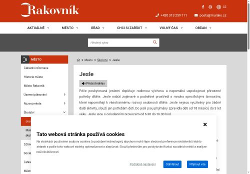 Zobrazit webové stránky Jesle Rakovník