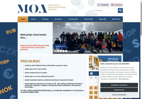 Zobrazit webové stránky Masarykova obchodní akademie Rakovník