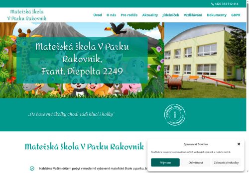 Zobrazit webové stránky Mateřská škola V Parku Rakovník, Frant. Diepolta 2249