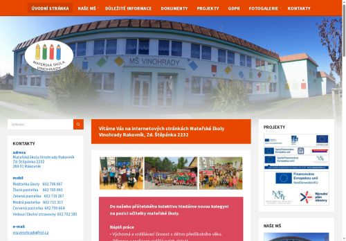 Zobrazit webové stránky Mateřská škola Vinohrady Rakovník, Zd. Štěpánka 2232