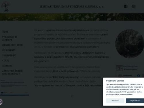 Lesní mateřská škola Kozičínský Klabánek, z.s.