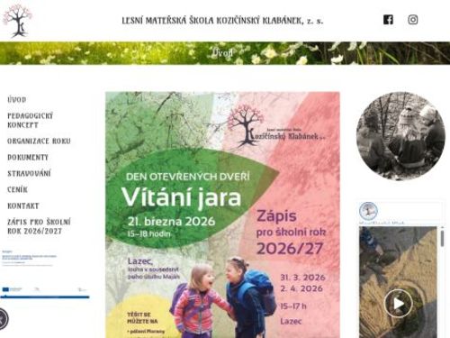 Lesní mateřská škola Kozičínský Klabánek, z.s.