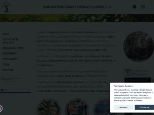 Lesní mateřská škola Kozičínský Klabánek, z.s.