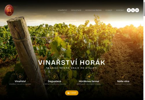 Webové stránky Horákova farma,a.s., Čejč