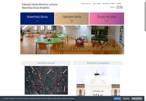 Webové stránky Mateřská škola KLUBÍČKO, Plzeň