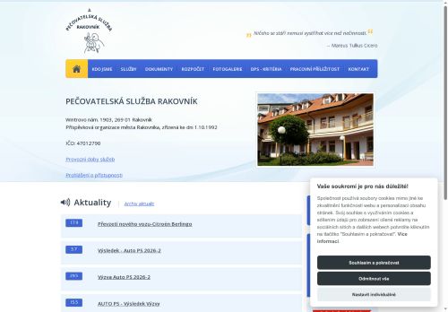 Zobrazit webové stránky Pečovatelská služba Rakovník