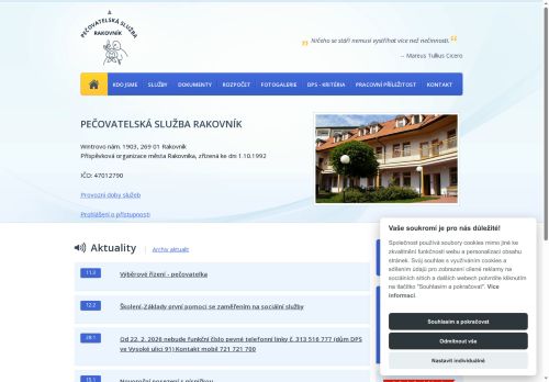 Zobrazit webové stránky Pečovatelská služba Rakovník