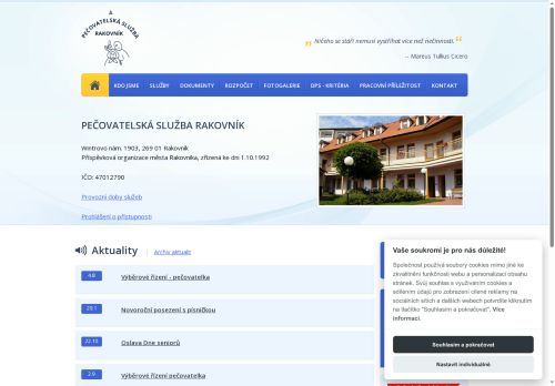 Zobrazit webové stránky Pečovatelská služba Rakovník