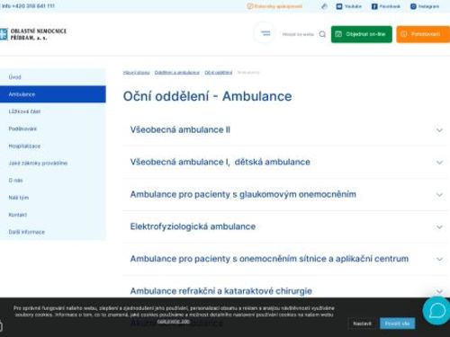 Akutní oční ambulance - Oblastní nemocnice Příbram