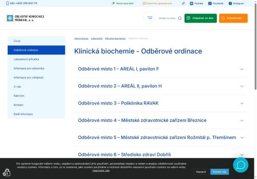 Zobrazit webové stránky Odběrové místo Městské nemocnice Příbram - Městské zdravotnické zařízení Březnice
