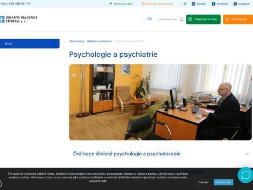 Ambulance psychiatrie, psychoterapie a psychosomatiky - Oblastní nemocnice Příbram - MUDr. Martin Konečný