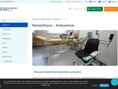 Rehabilitace - Oblastní nemocnice Příbram