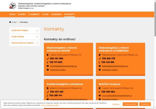 Zobrazit webové stránky Endokrinologická ambulance Milan Kvapil, s.r.o. - MUDr. Radka Tichá, MUDr. Eva Šírková