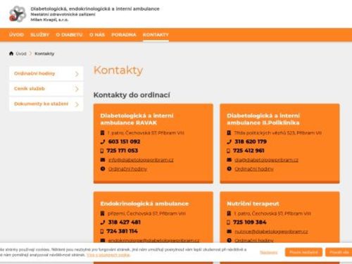 Endokrinologická ambulance Milan Kvapil, s.r.o. - MUDr. Radka Tichá, MUDr. Eva Šírková