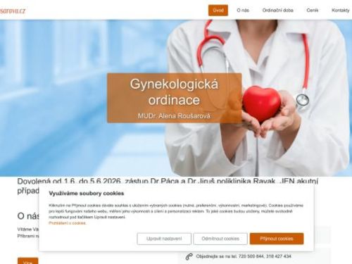 Gynekologická ordinace - MUDr. Alena Roušarová