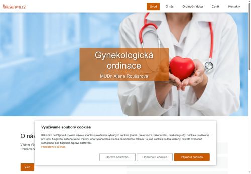 Zobrazit webové stránky Gynekologická ordinace - MUDr. Alena Roušarová