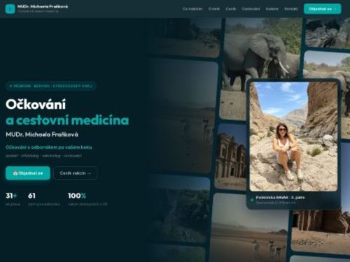 Očkování a cestovní medicína - MUDr. Michaela Fraňková