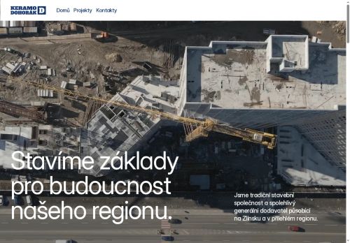 Webové stránky KERAMO D - Dohorák s.r.o., Kroměříž
