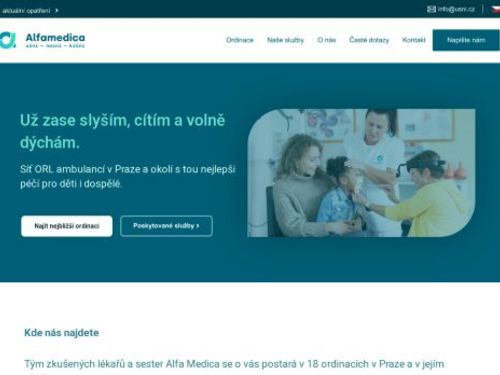 ORL Alfamedica - MUDr. Martina Laštůvková, MUDr. Dana Virtová