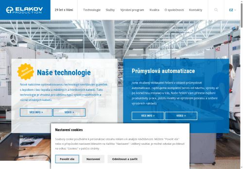 Elakov Production s.r.o. nabízí práci na pozici Obsluha kovobráběcích strojů (m/ž) v obci Nosislav