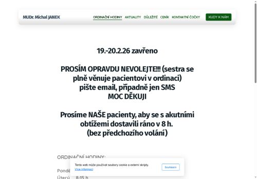 Zobrazit webové stránky Oční ambulance OFTALMOLOGIE PŘÍBRAM s.r.o. - MUDr. Michal Janek