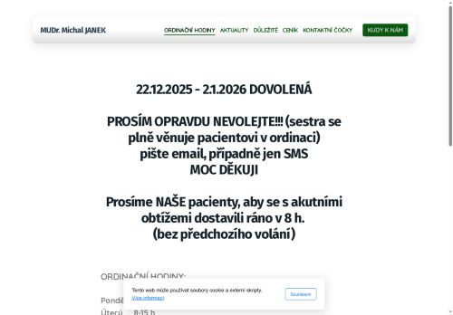 Zobrazit webové stránky Oční ambulance OFTALMOLOGIE PŘÍBRAM s.r.o. - MUDr. Michal Janek