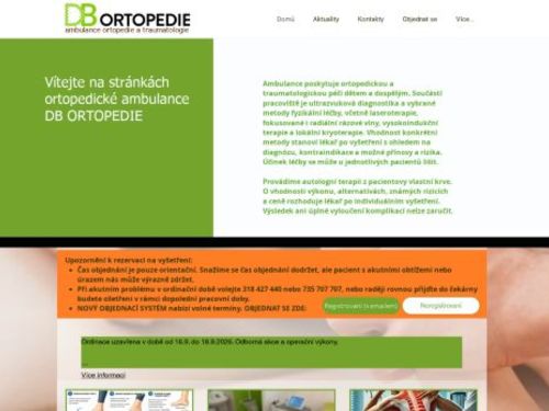 Ambulance ortopedie a traumatologie - MUDr. Daniel Bělík, MBA