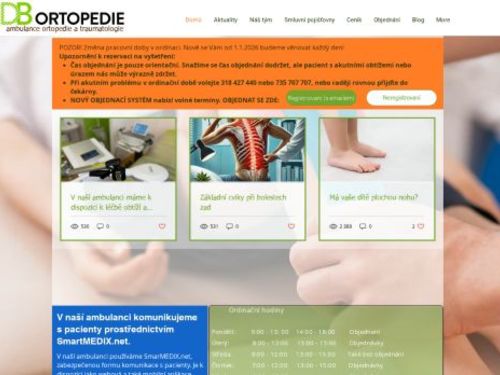 Ambulance ortopedie a traumatologie - MUDr. Daniel Bělík, MBA