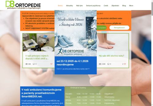Zobrazit webové stránky Ambulance ortopedie a traumatologie - MUDr. Daniel Bělík, MBA