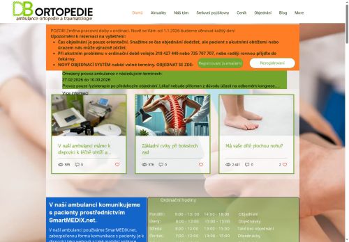 Zobrazit webové stránky Ambulance ortopedie a traumatologie - MUDr. Daniel Bělík, MBA