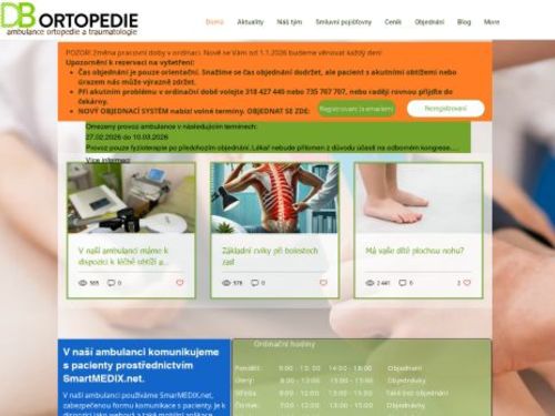 Ambulance ortopedie a traumatologie - MUDr. Daniel Bělík, MBA