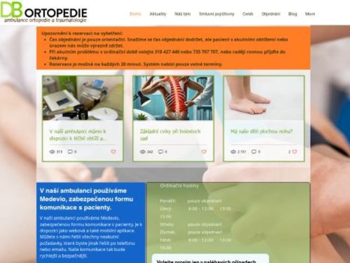 Ambulance ortopedie a traumatologie - MUDr. Daniel Bělík, MBA