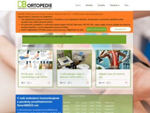Ambulance ortopedie a traumatologie - MUDr. Daniel Bělík, MBA