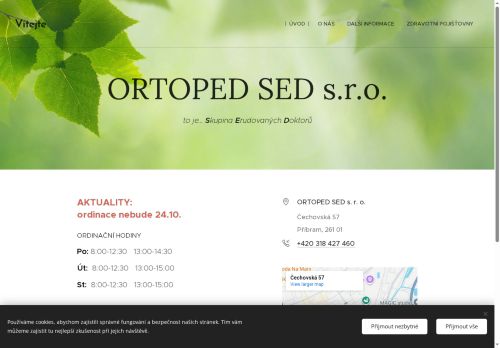Zobrazit webové stránky Ortopedická ambulance ORTOPED SED s.r.o.
